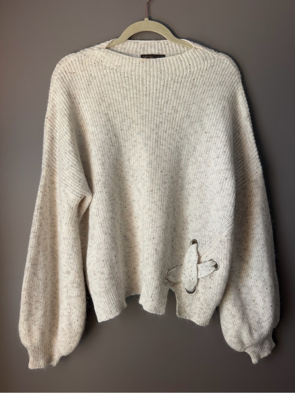 Kerisma Cream Crewneck Sweater size M/L women’s oversized